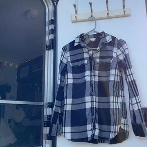 J Crew Women’s Long Sleeve Flannel Button Down Shirt